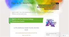 Desktop Screenshot of daretobeawarefair.com